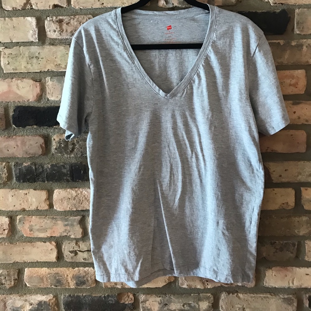 L urban outfitters V-neck grey short sleeve tee.